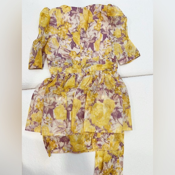 NWT AU2 RUNWAY LOOK Zimmermann HIGH TIDE PEPLUM MINI Dress - Picture 12 of 14